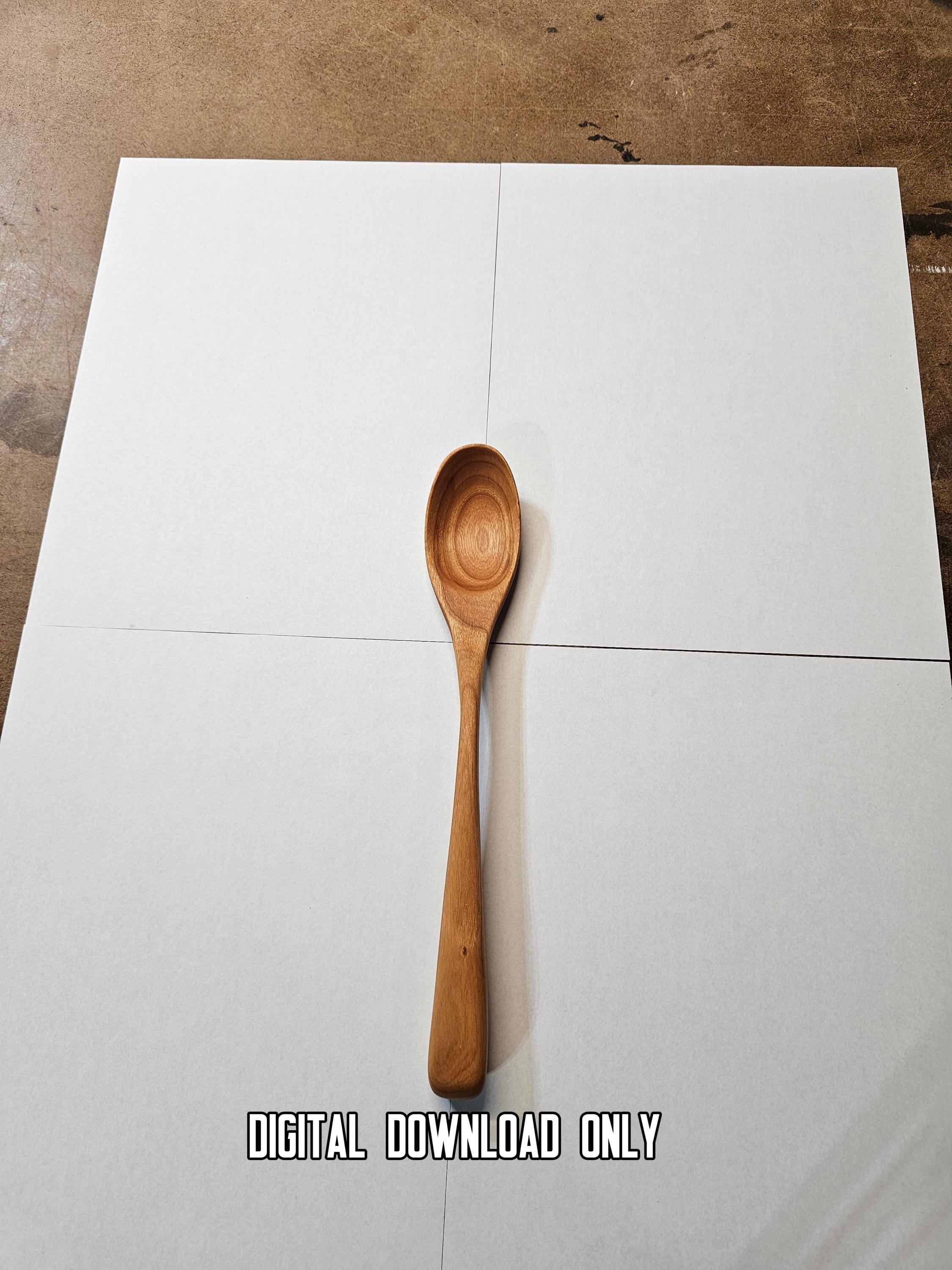 Classic Wooden Spoon Template – DIY Woodworking Plan PDF
