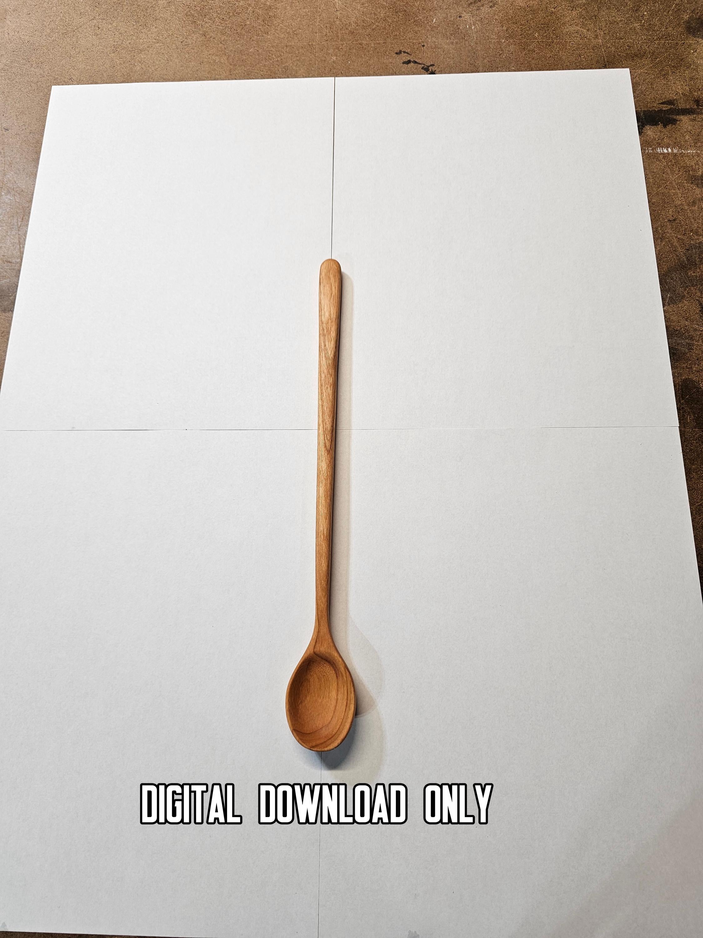 Wooden Tasting Spoon Template – DIY Woodworking Plan PDF