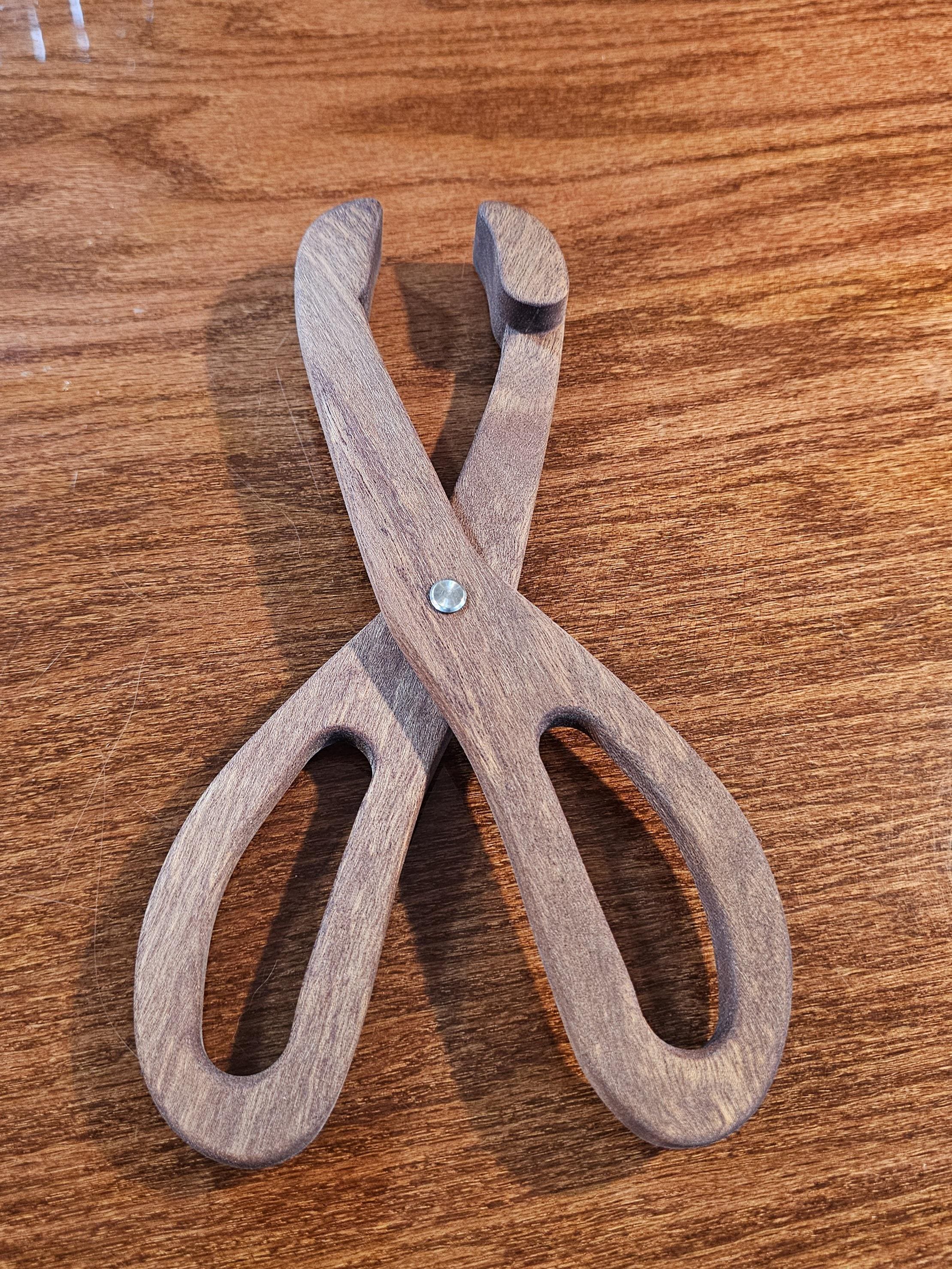 Wooden Scissor Tongs Template – DIY Woodworking Plan PDF