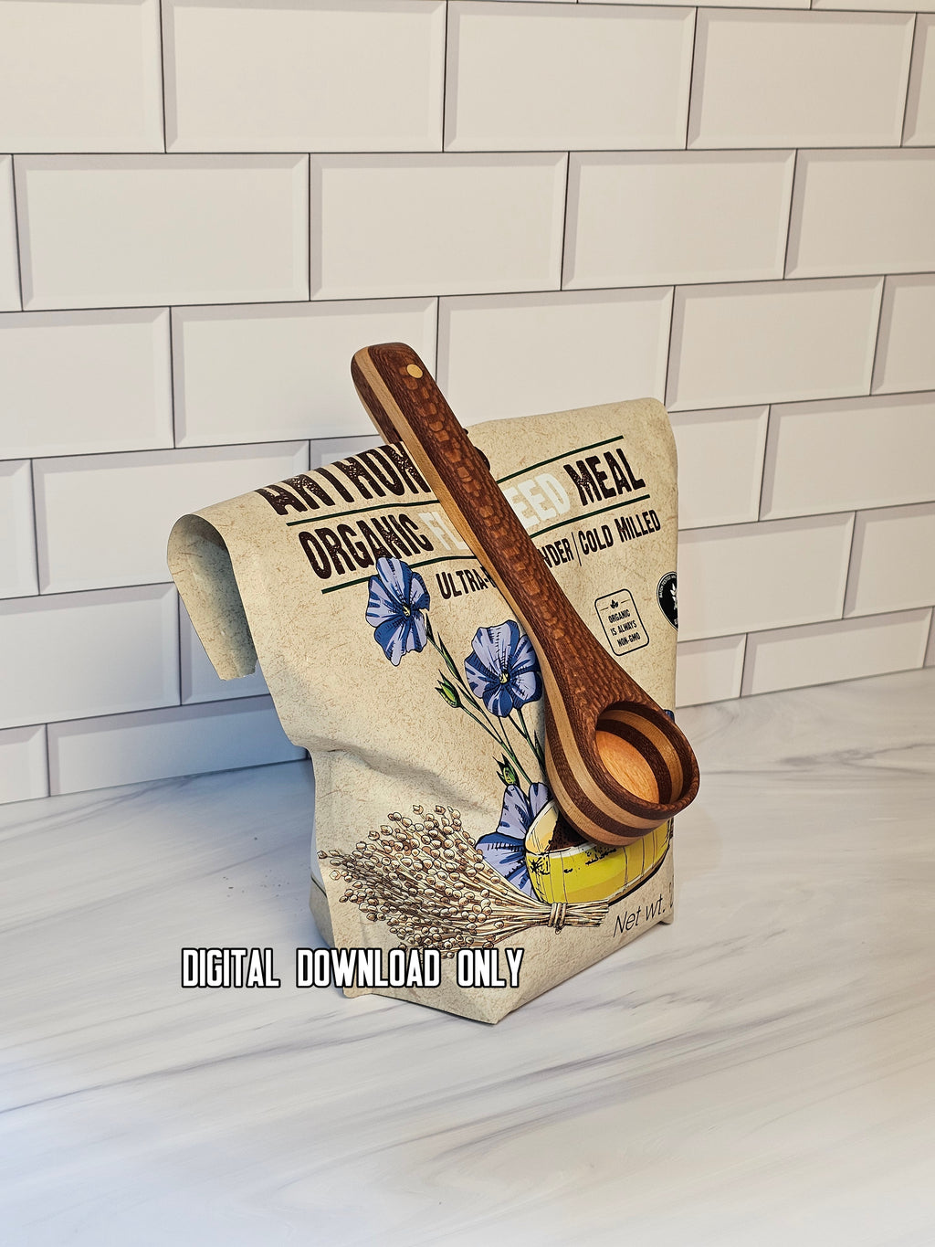 Wooden Coffee Scoop & Bag Clip Template | Printable PDF Woodworking Plans
