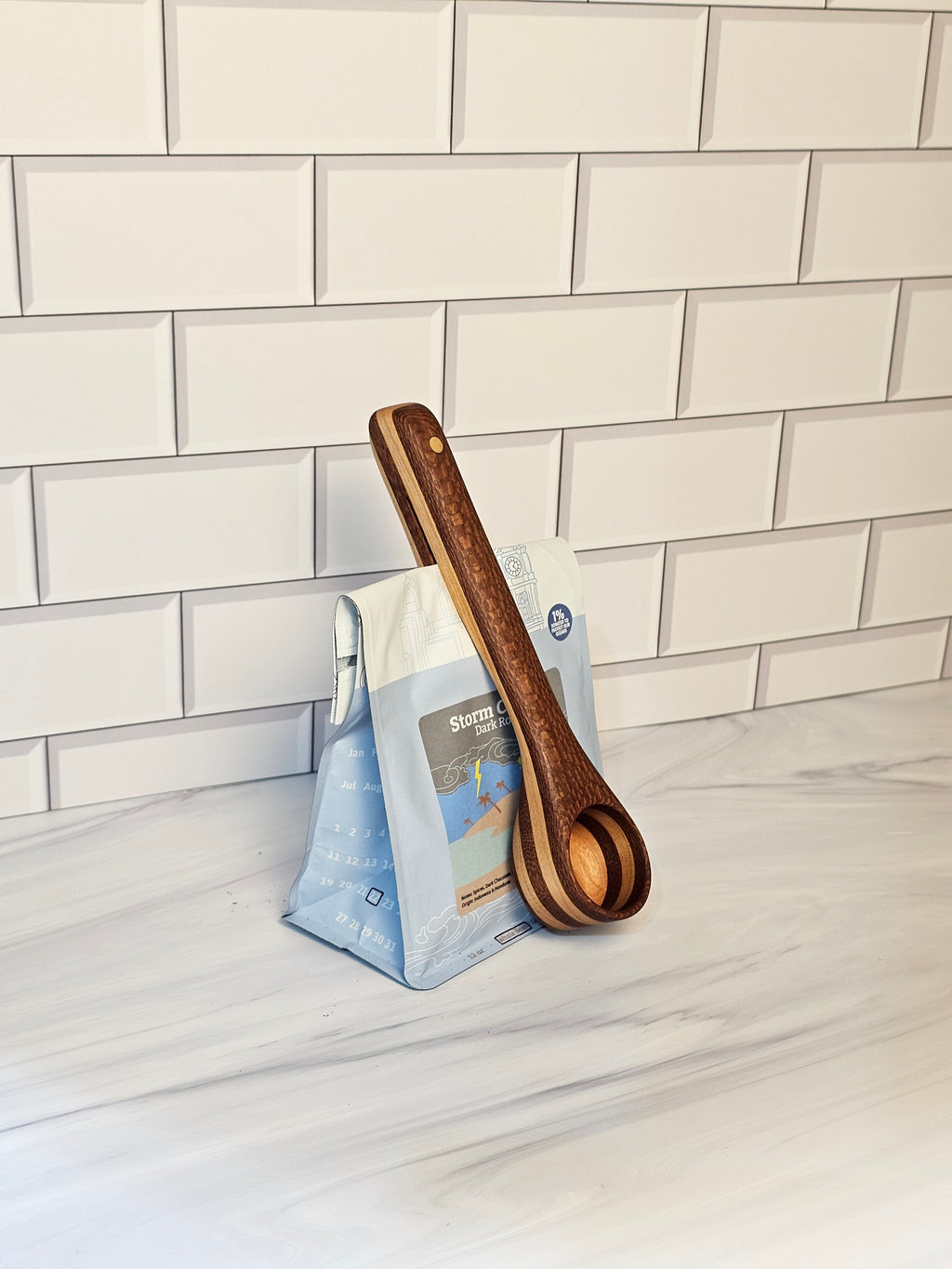 Wooden Coffee Scoop & Bag Clip Template | Printable PDF Woodworking Plans