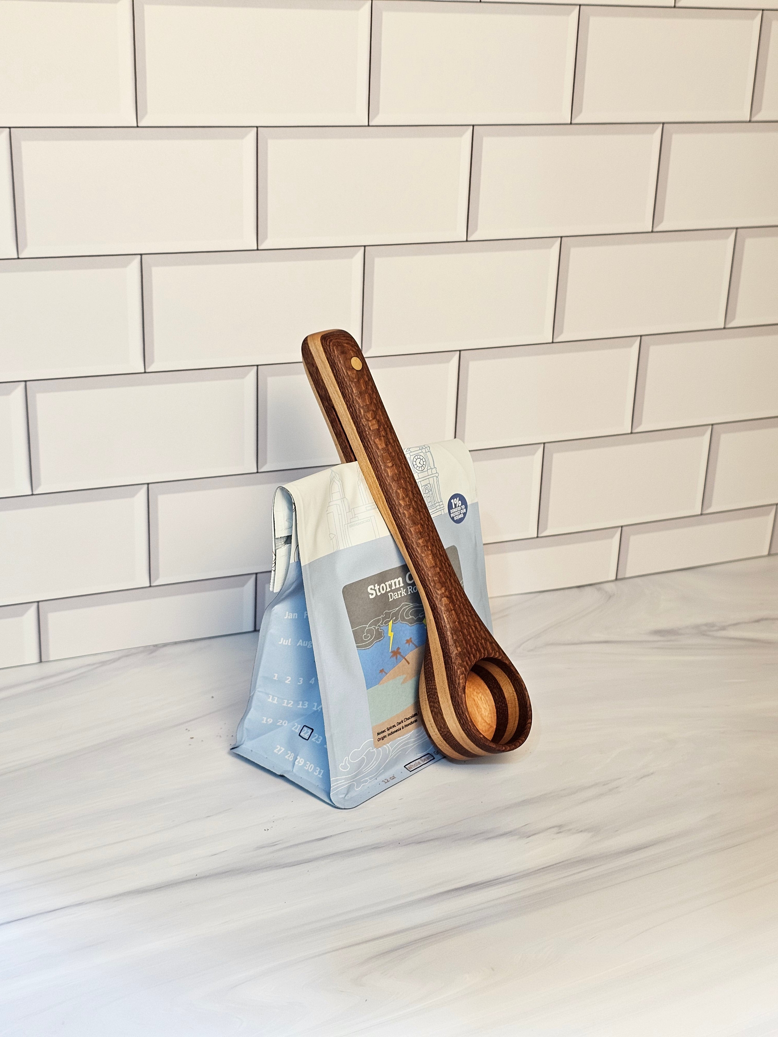 Wooden Coffee Scoop & Bag Clip Template | Printable PDF Woodworking Plans