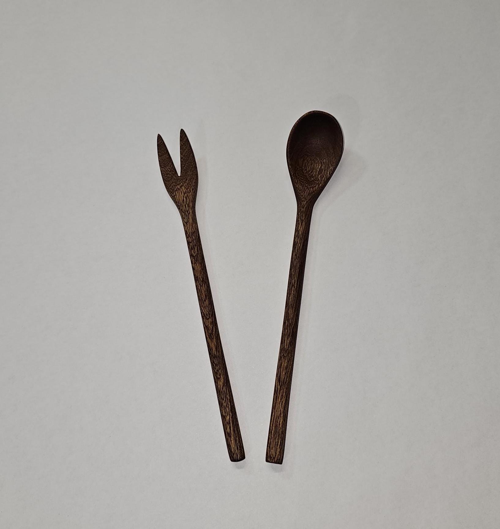 Mini Wooden Spoon & Fork Template Set – DIY Woodworking Plans PDF