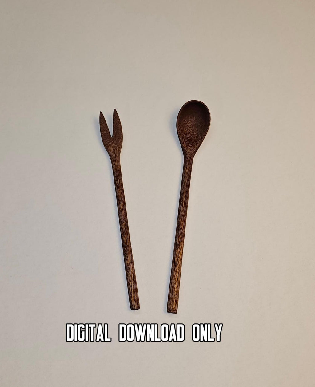 Mini Wooden Spoon & Fork Template Set – DIY Woodworking Plans PDF